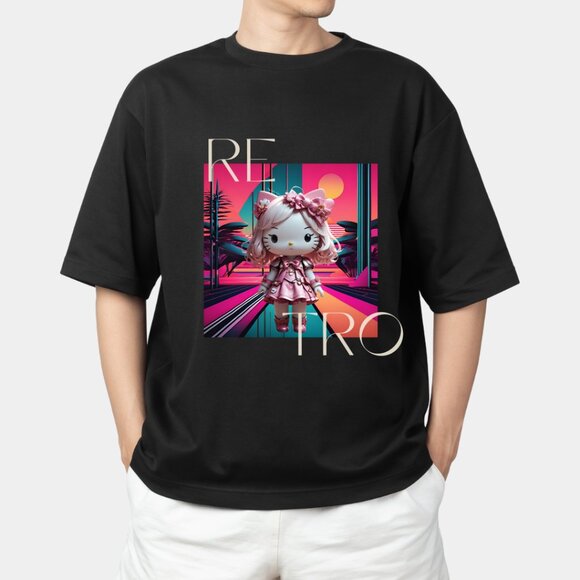 Hello Kitty Unique Graphic T-shirt for Women and Men Bold & Trendy Design - Picture 2 of 2